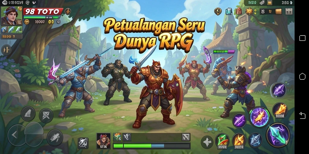 Tampilan gameplay RPG yang mengasyikkan di 98TOTO.