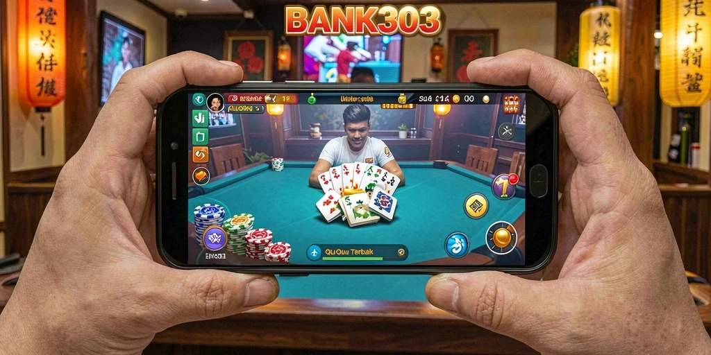 Tampilan gameplay QiuQiu yang seru di BANK303.