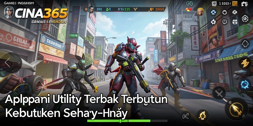 Tampilan utama aplikasi CINA365 dengan fitur Utility yang intuitif.