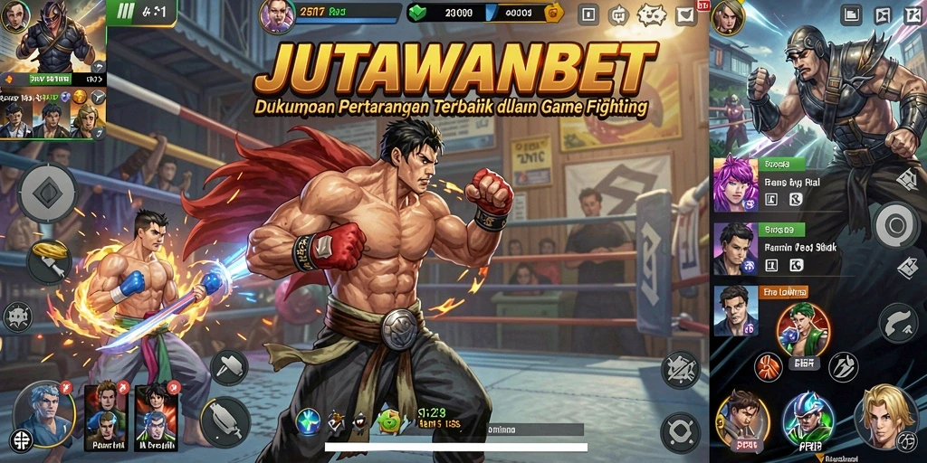 Gameplay seru dengan pertarungan mendebarkan dalam JUTAWANBET.