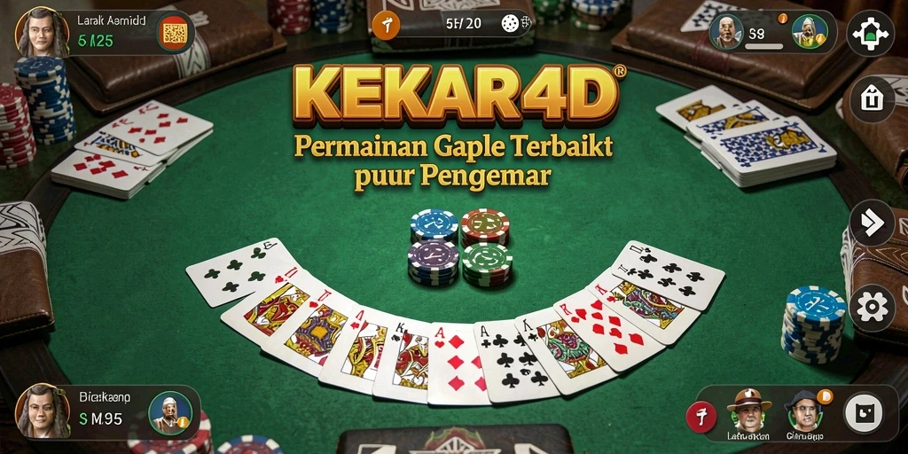 Screenshot gameplay <strong>KEKAR4D</strong> menampilkan keseruan permainan Gaple.