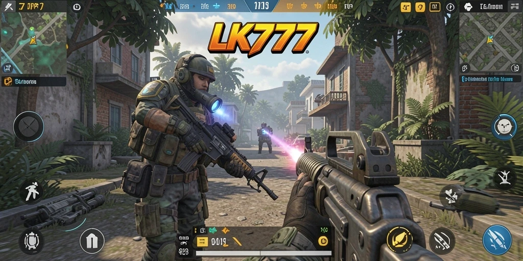Tampilan gameplay seru di LK777 dengan aksi tembak-menembak intens.