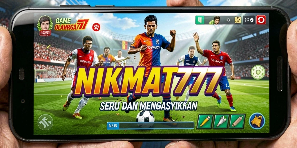 Tampilan gameplay yang mendebarkan dari NIKMAT777 dengan aksi olahraga seru.
