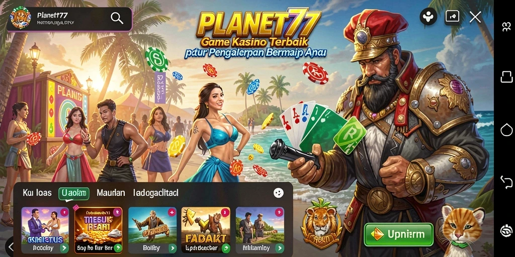 Gameplay seru dan menarik di aplikasi PLANET77.