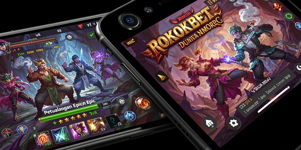 Screenshot ROKOKBET menampilkan aksi gameplay yang seru di dunia MMORPG.