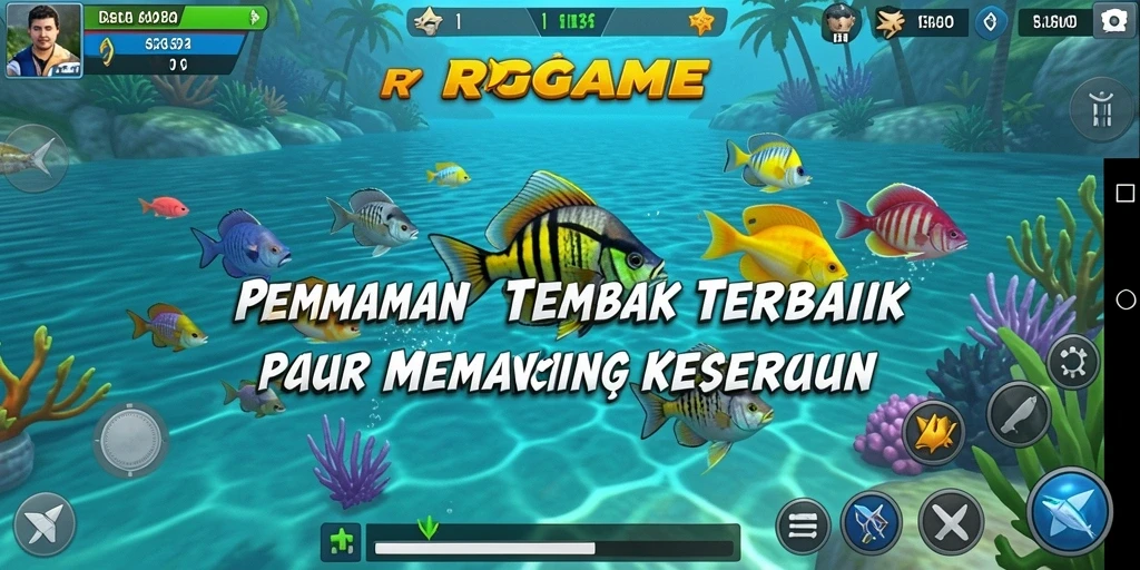 Gameplay Tembak Ikan RPGAME yang penuh warna dan menegangkan.