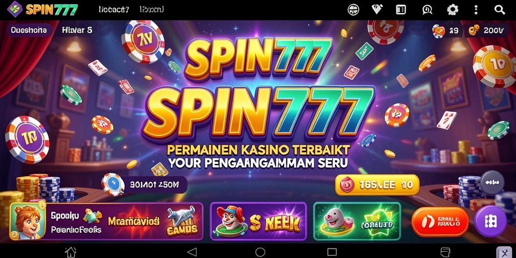 Tampilan gameplay SPIN777 yang menawan dan mendebarkan di dalam kasino virtual.