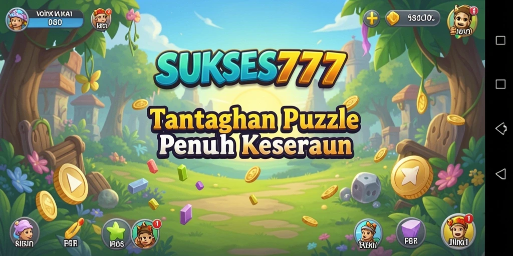 Tampilan gameplay menarik dari SUKSES777 dalam menyelesaikan puzzle.