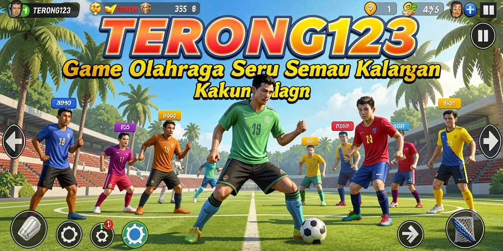 Tampilan yang menampilkan aksi seru dari gameplay olahraga di TERONG123.