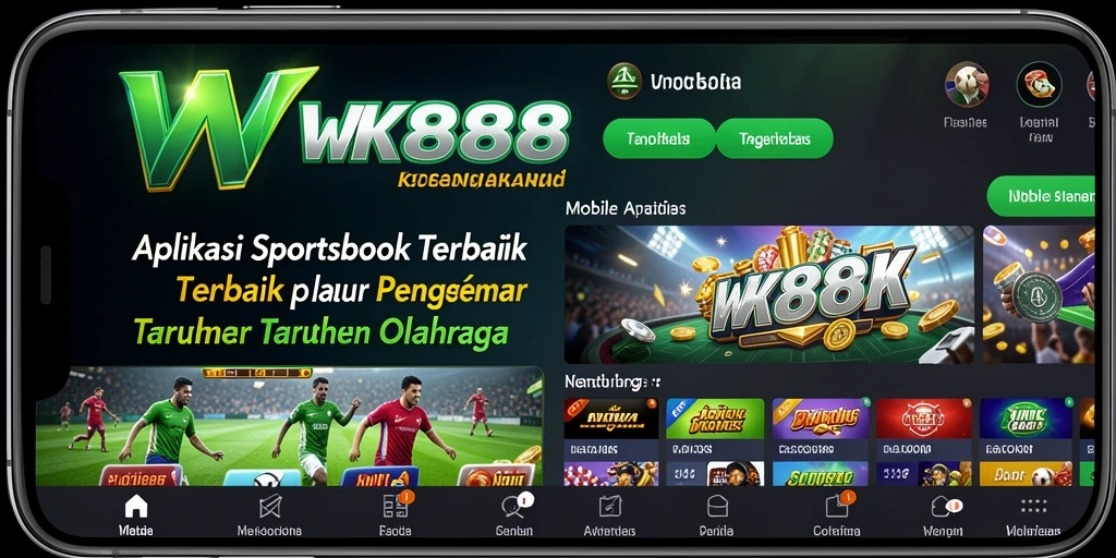 Tampilan menarik dari gameplay WK888 dengan taruhan olahraga.